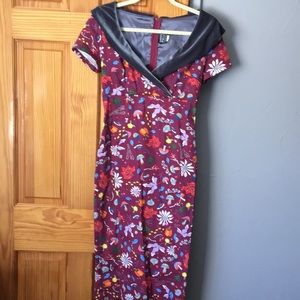 Dapper Day pin-up wiggle dress, size small
